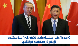 ئەردوغان شى جىنپىڭ بىلەن ئۆتكۈزگەن سۆھبىتىدە ئۇيغۇرلار ھەققىدە توختالدى