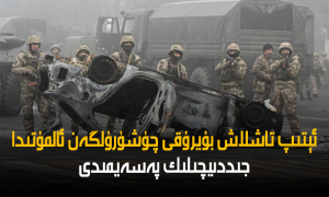 ئېتىپ تاشلاش بۇيرۇقى چۈشۈرۈلگەن ئالمۇتىدا جىددىيچىلىك پەسەيمىدى