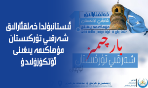 ئىستانبۇلدا خەلقئارالىق شەرقىي تۈركىستان مۇھاكىمە يىغىنى ئۆتكۈزۈلىدۇ