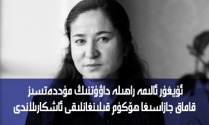 ئۇيغۇر ئالىمە راھىلە داۋۇتنىڭ مۇددەتسىز قاماق جازاسىغا ھۆكۈم قىلىنغانلىقى ئاشكارىلاندى