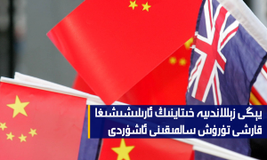 يېڭى زېللاندىيە خىتاينىڭ ئارىلىشىشىغا قارشى تۇرۇش سالمىقىنى ئاشۇردى