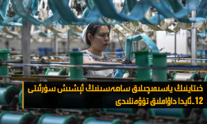 خىتاينىڭ ياسىمىچىلىق ساھەسىنىڭ ئېشىش سۈرئىتى 12-ئايدا داۋاملىق تۆۋەنلىدى