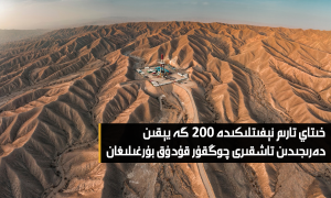 خىتاي تارىم نېفىتلىكىدە 200 گە يېقىن دەرىجىدىن تاشقىرى چوڭقۇر قۇدۇق بۇرغىلىغان